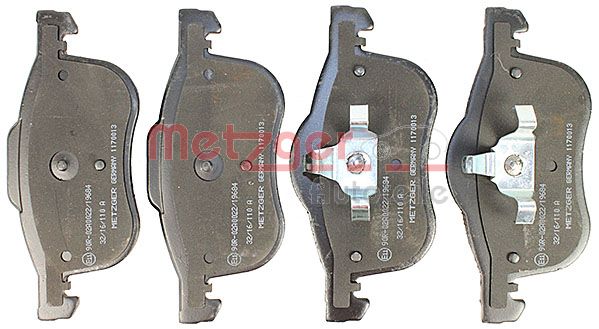 METZGER 1170013 Bremsbelagsatz, Scheibenbremse